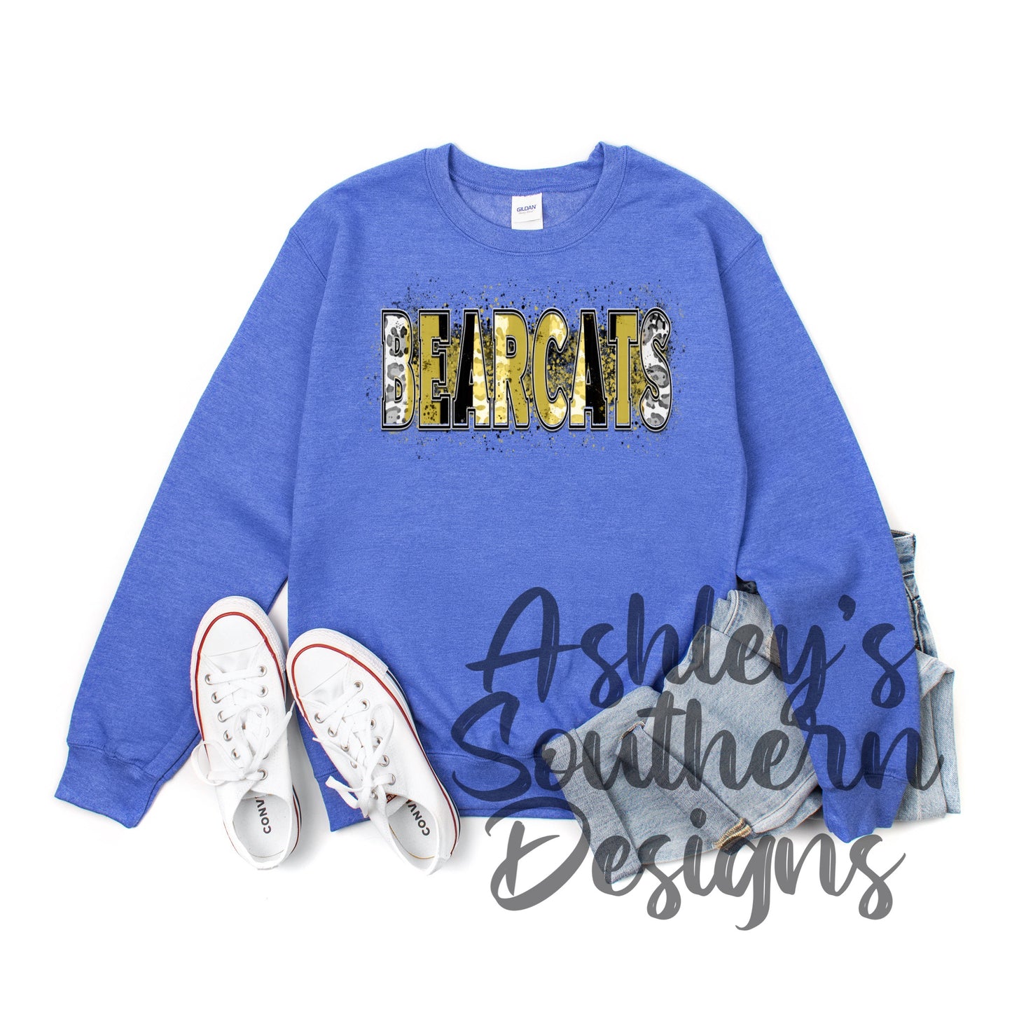 Bearcat Leopard Brush Sweatshirt