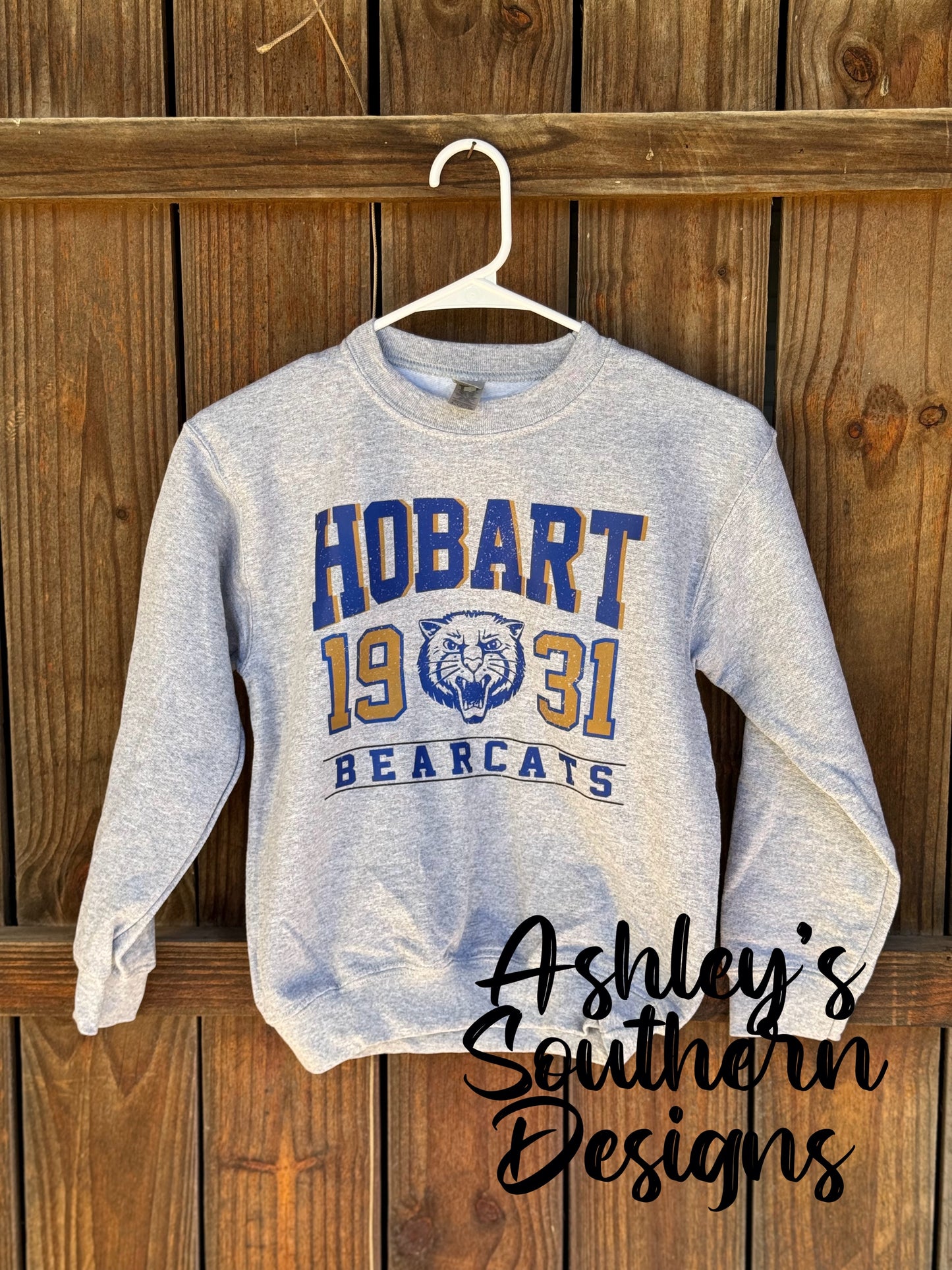 Bearcat Vintage Grunge Sweatshirt- Youth