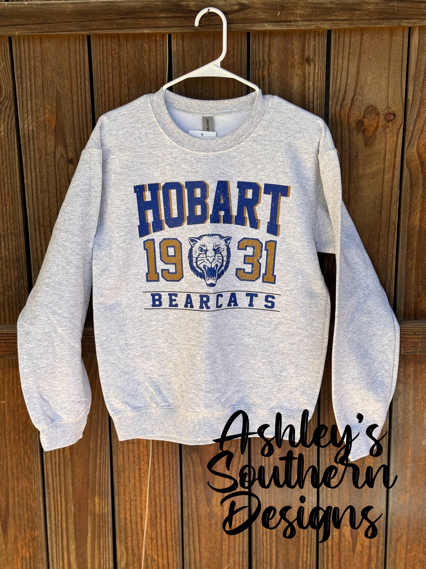 Bearcat Vintage Grunge Sweatshirt- Adult