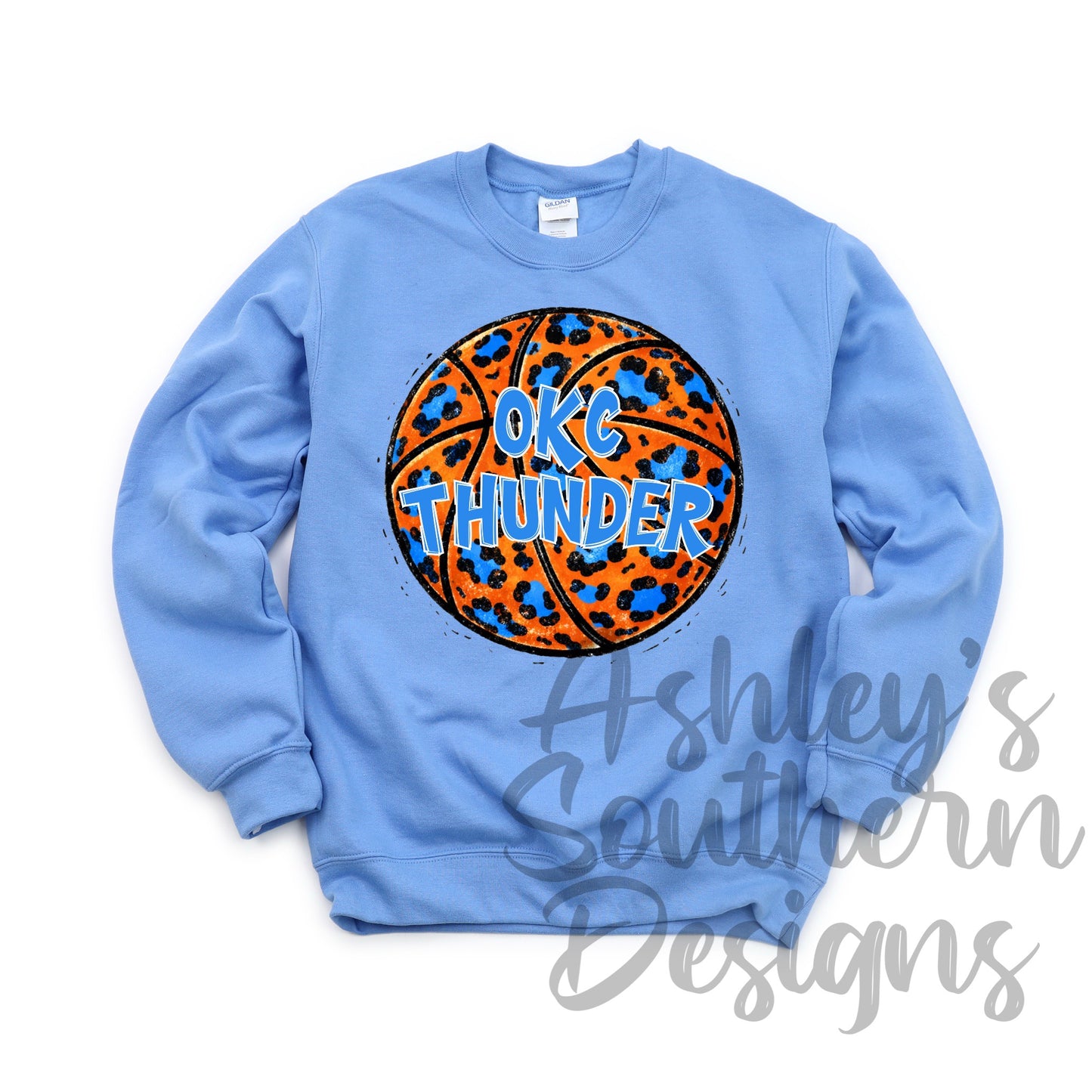Thunder Leopard Basketball Tee/Sweatshirt