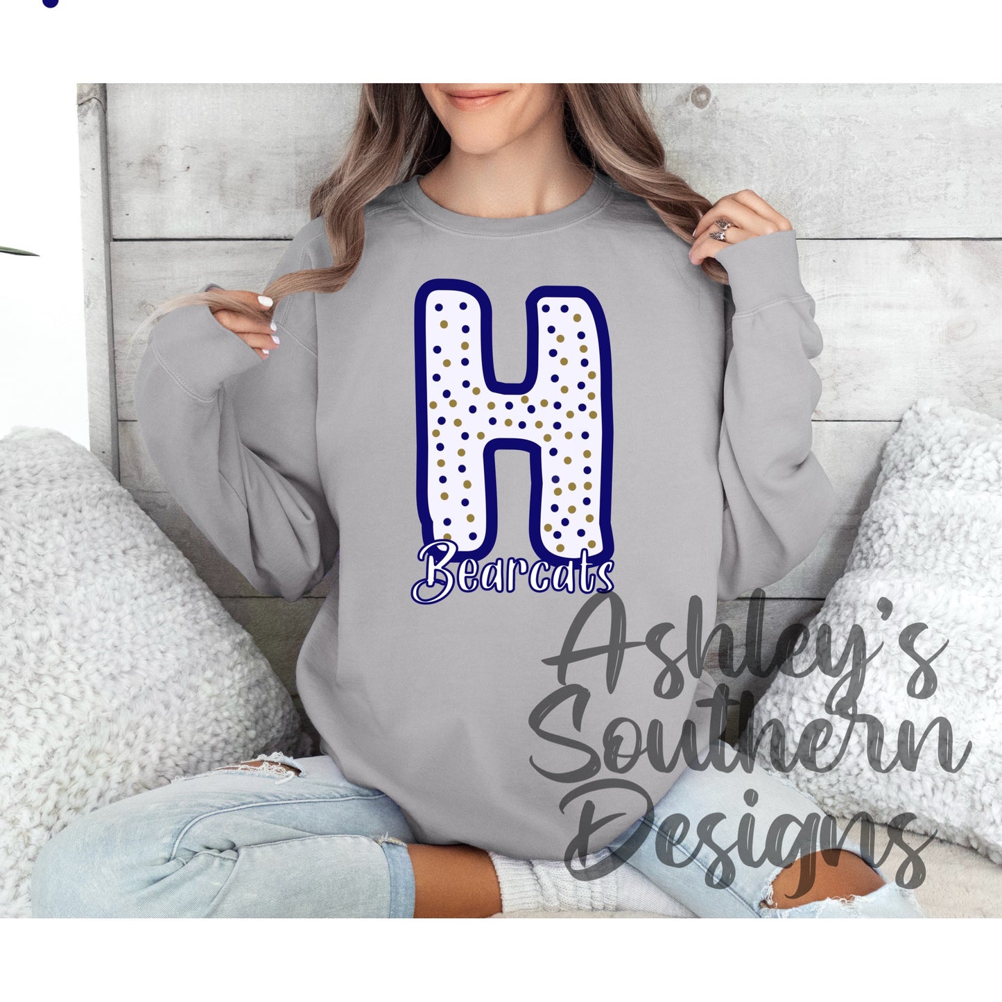Bearcat Polka Dot Sweatshirt