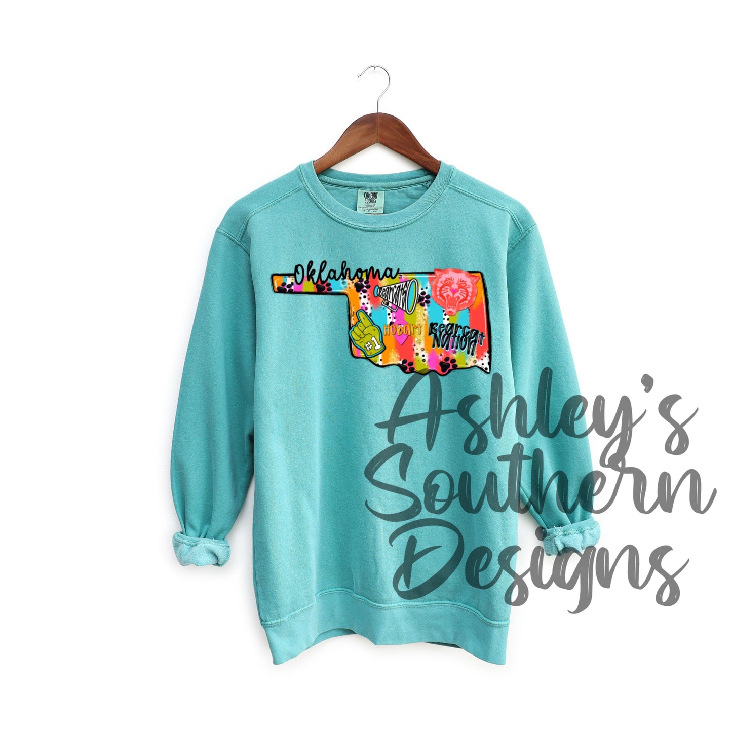 Oklahoma Bearcat Brushstroke Sweatshirt