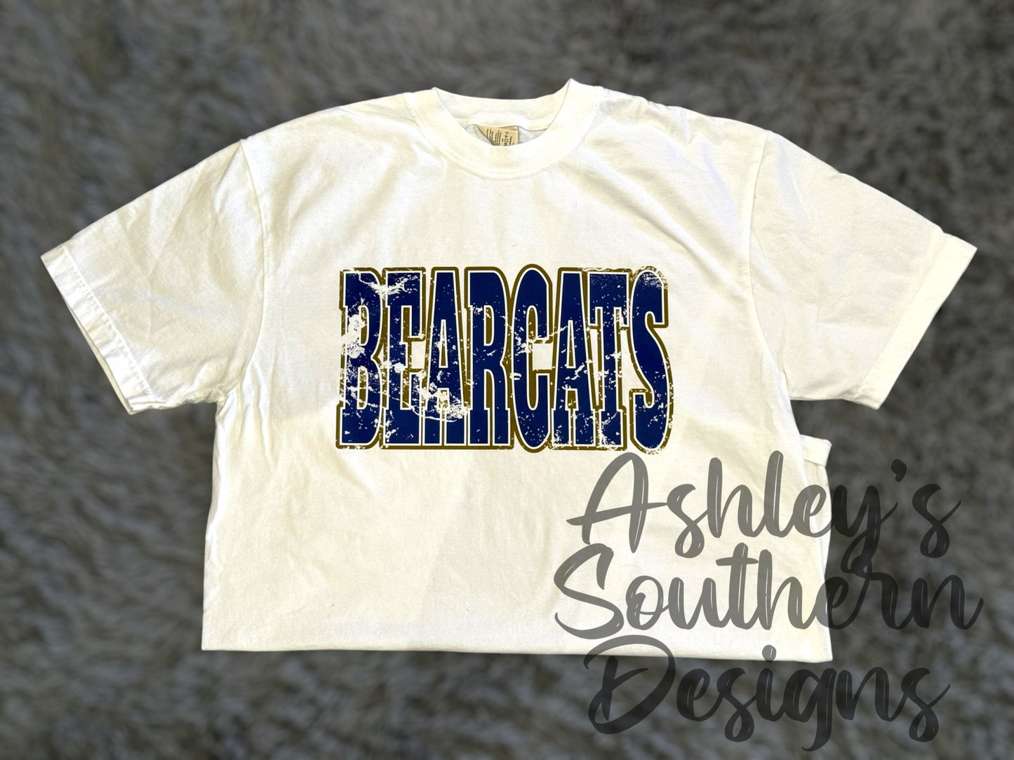 Distressed Bearcats Tee