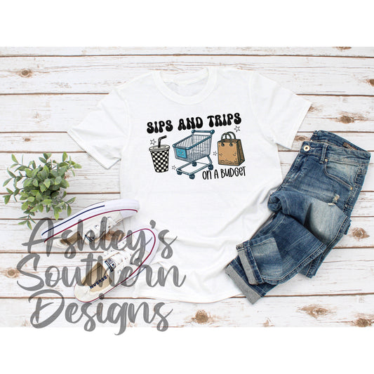 Walmart Sips & Trips Tee