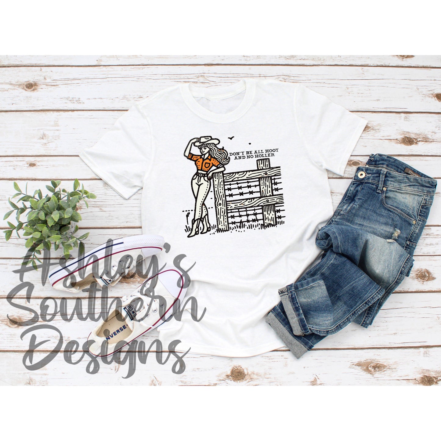 Hoot And No Holler Tee