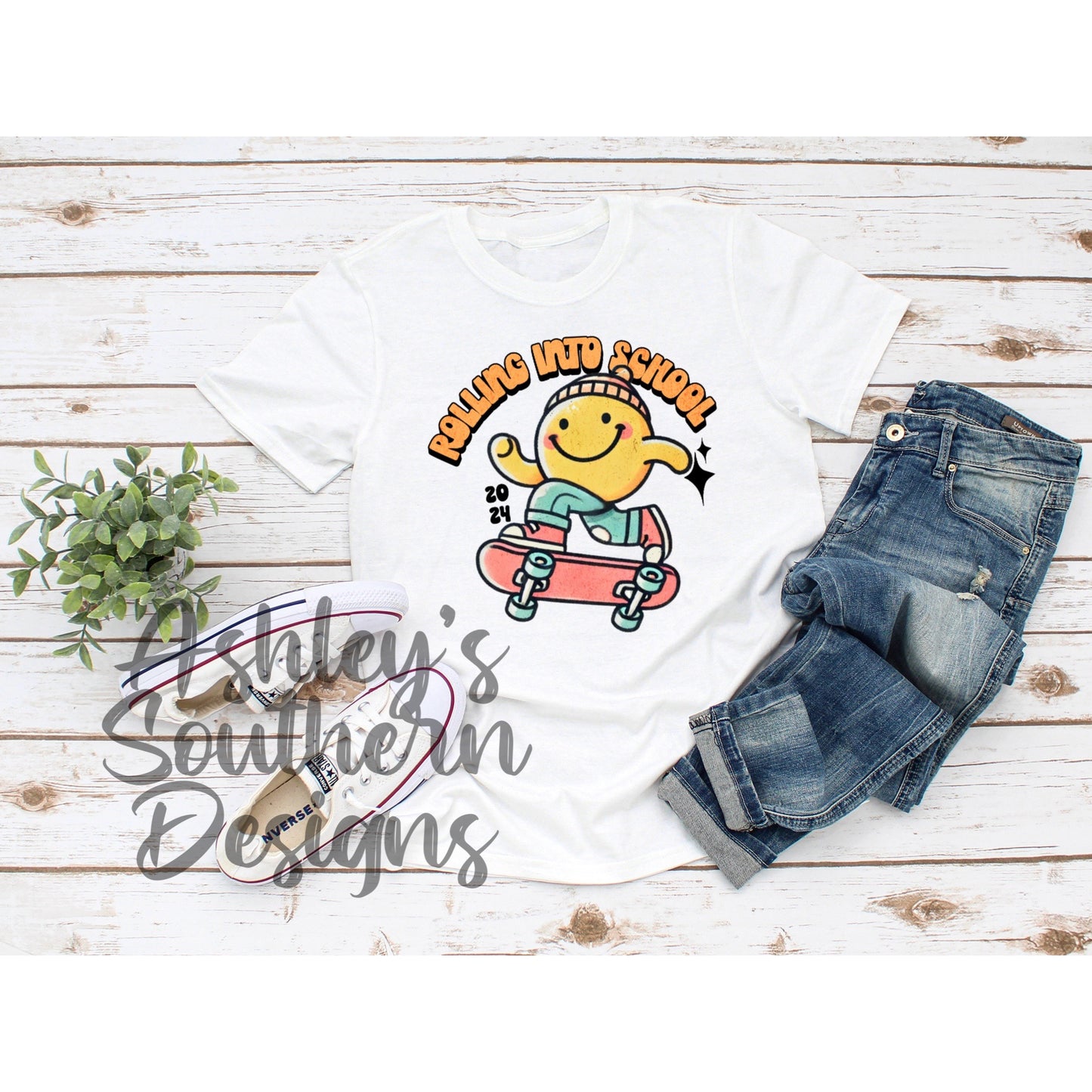 Rolling Into School Tee