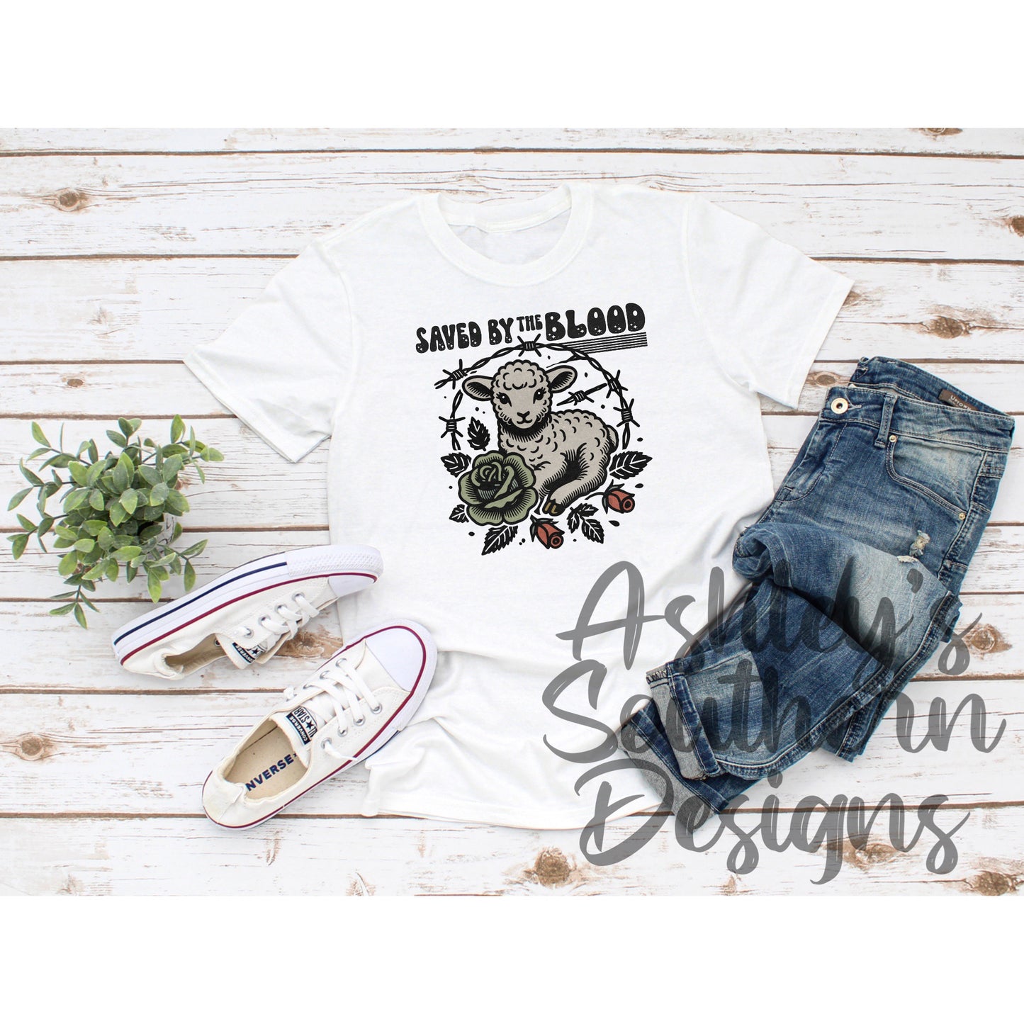Saved By The Blood Tee