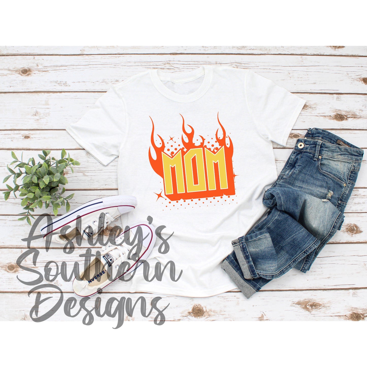 Mom Flame Tee