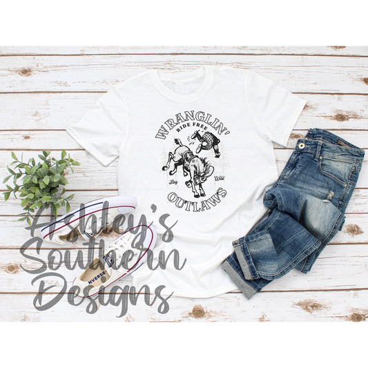 Wranglin Outlaws Tee