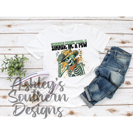 Sinner In A Pew Tee