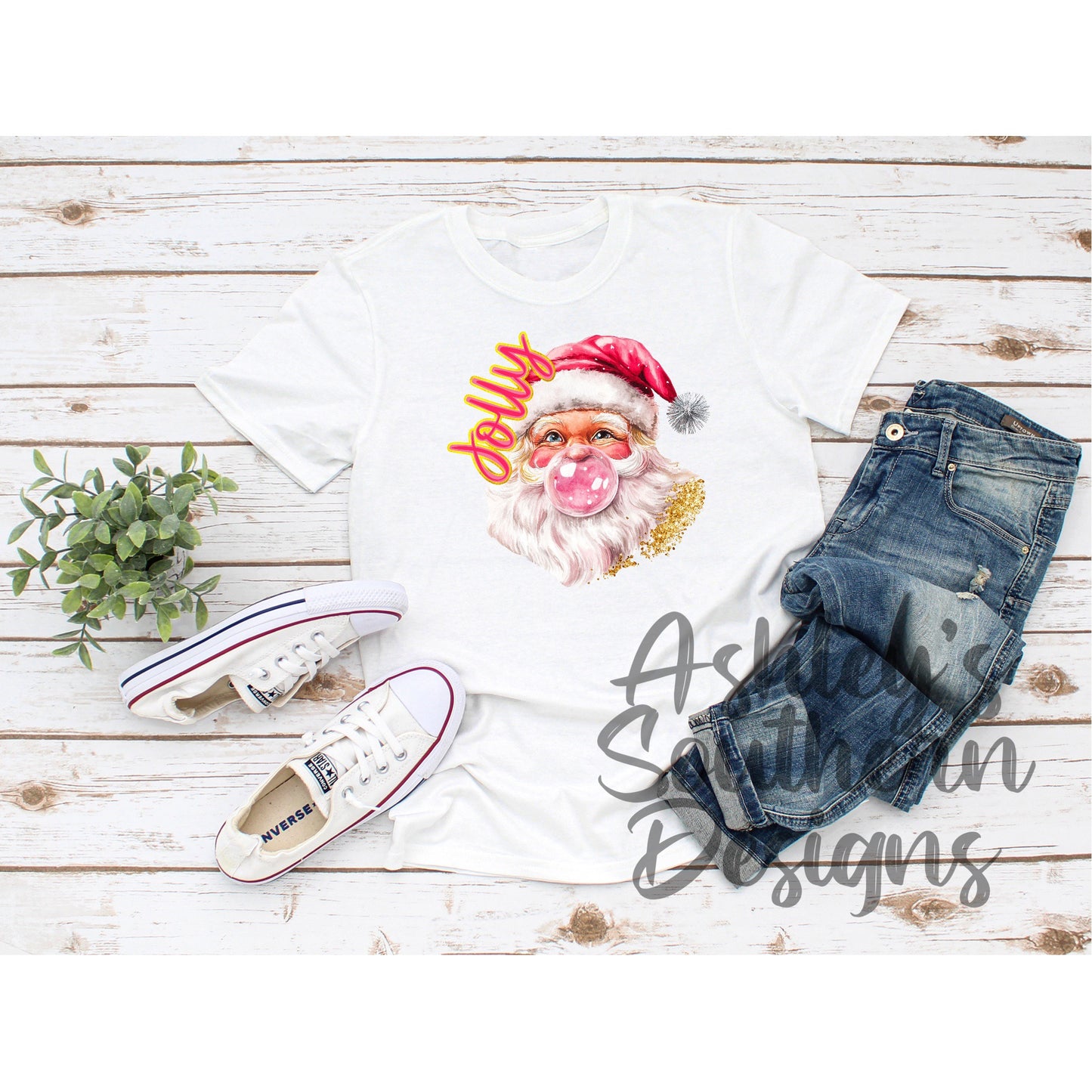 Preppy Jolly Santa Tee