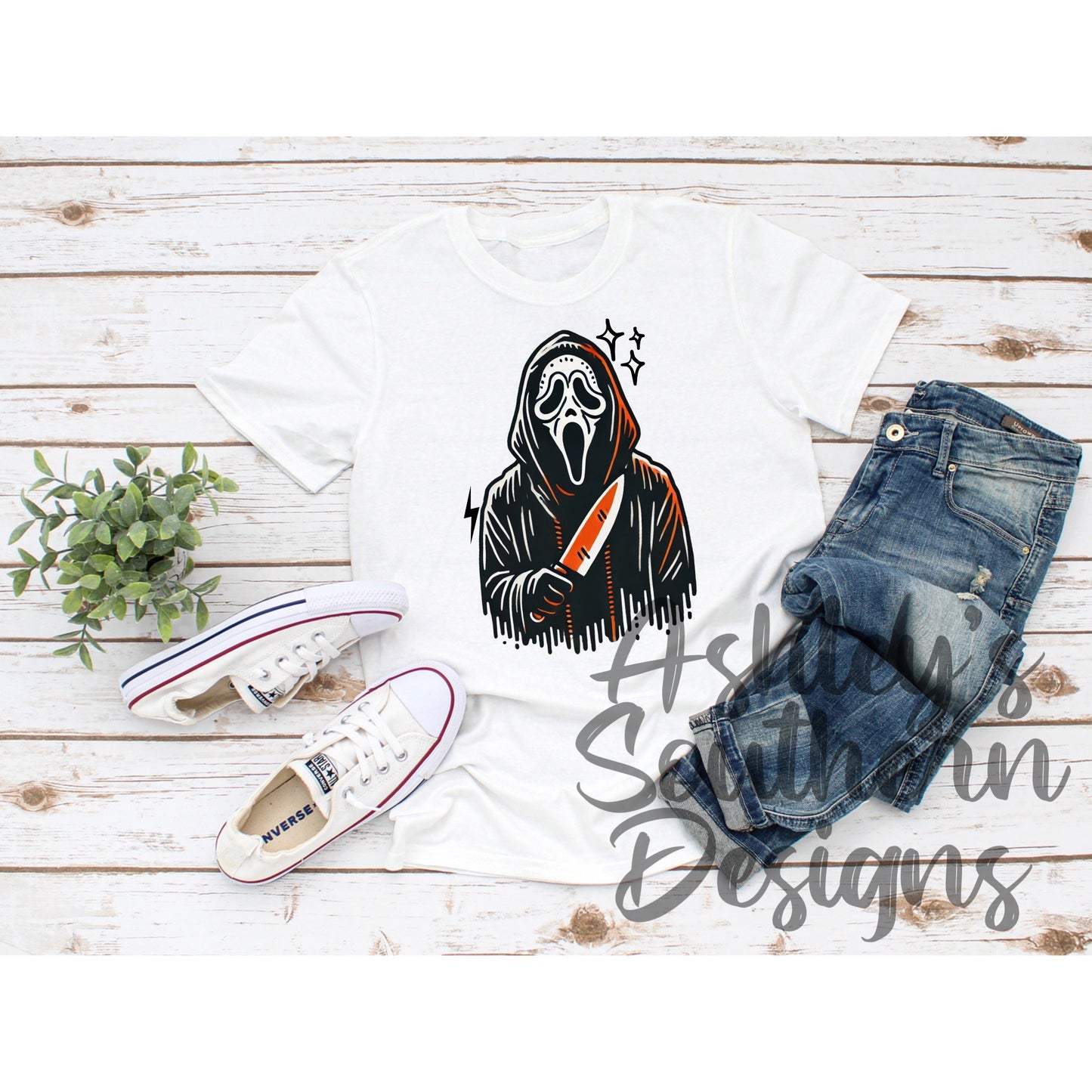Ghost Face Knife Tee