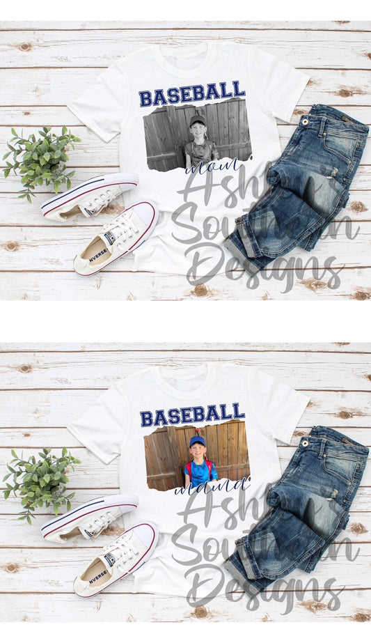 Sports Mom/Mama Tee- Single Photo
