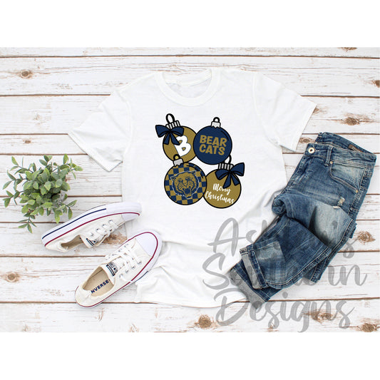 Bearcat Christmas Ornament Tee