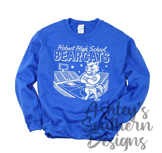 Hobart High School Basketball Court Sweatshirt