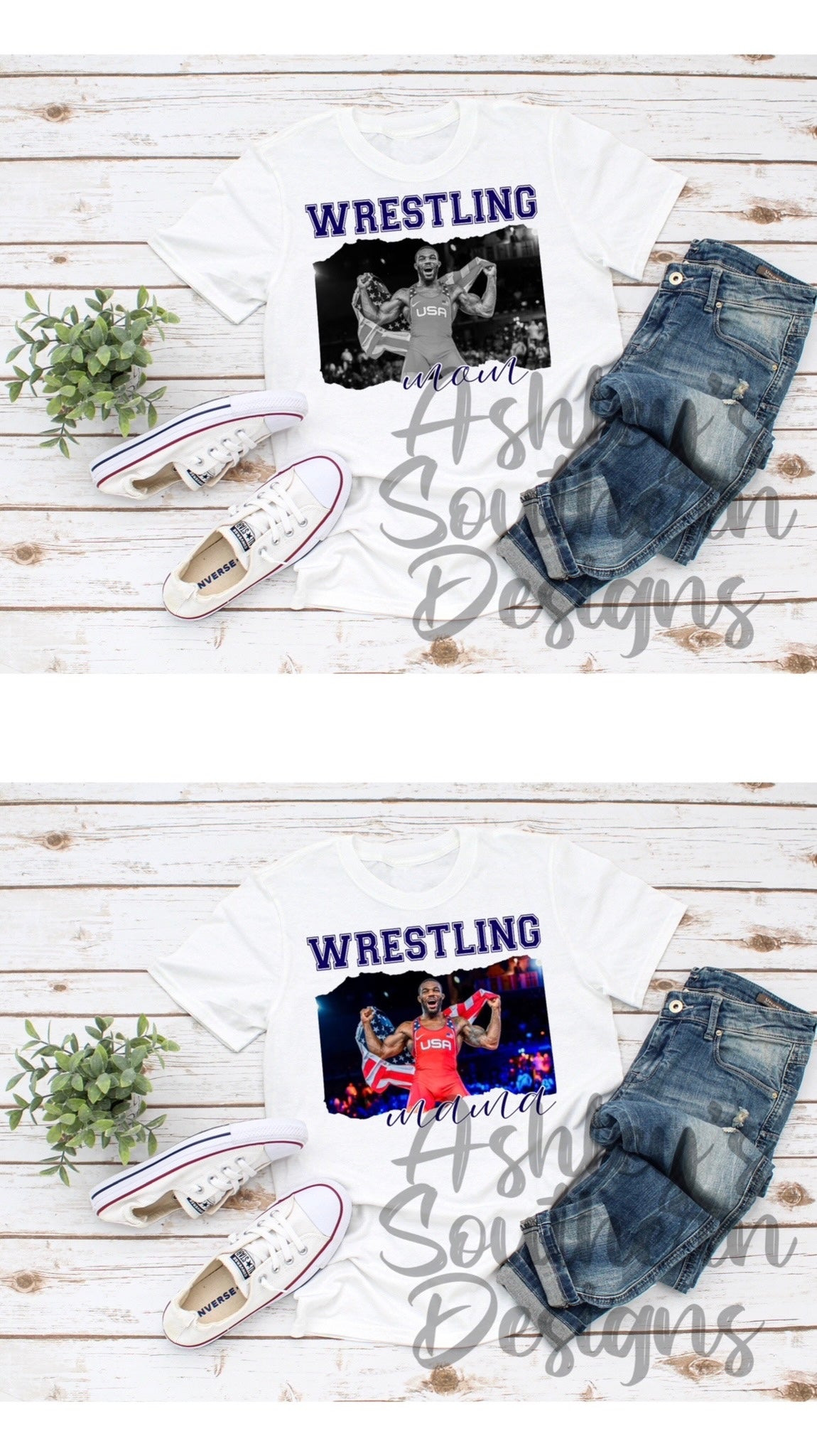 Sports Mom/Mama Tee- Single Photo