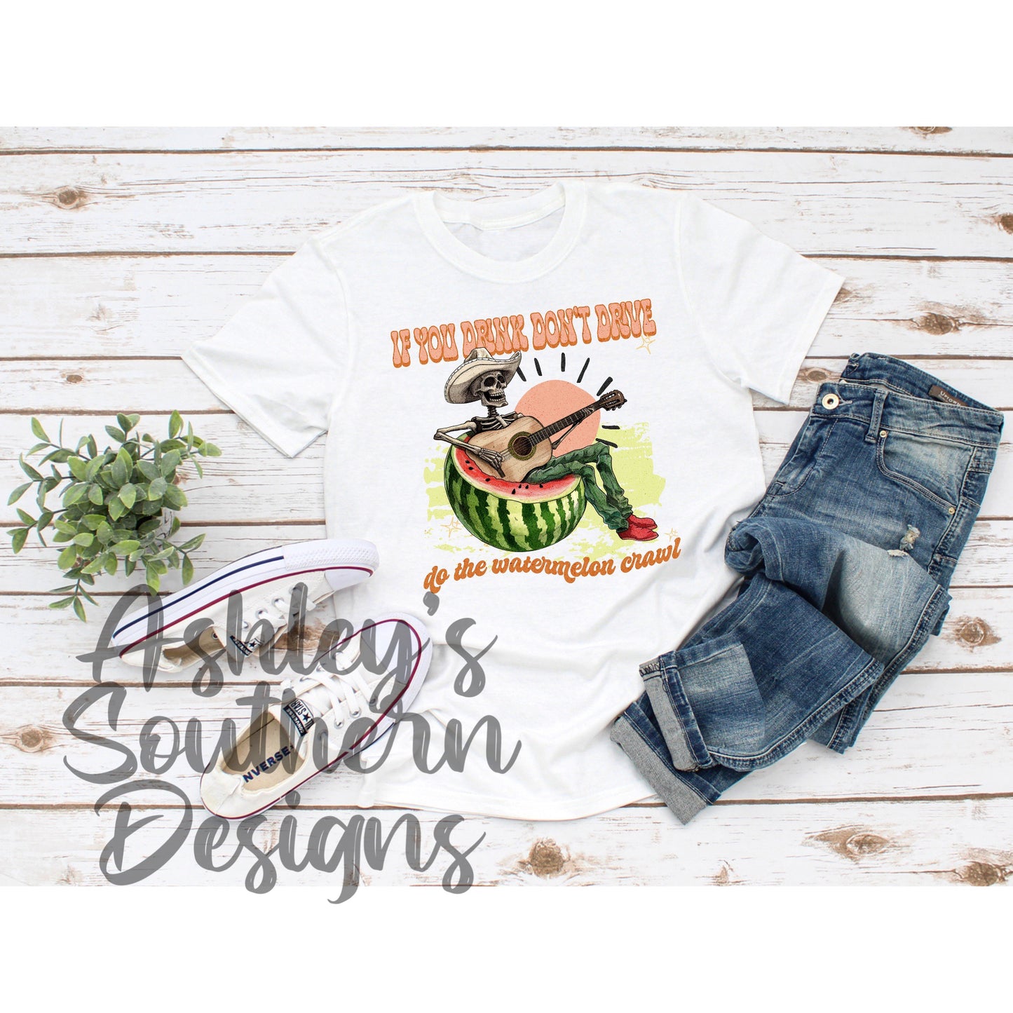Watermelon Crawl Tee