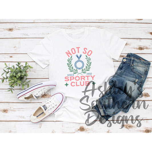 Not So Sporty Club Tee