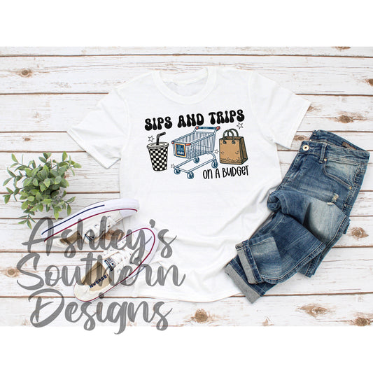 Aldi Sips & Trips Tee