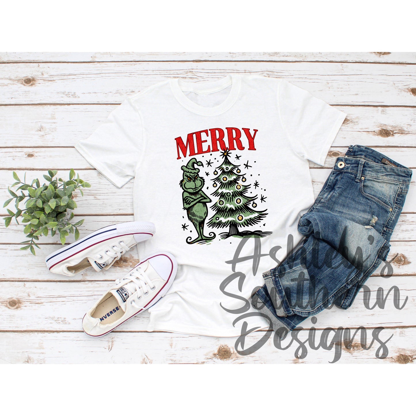Grinch Merry Tee
