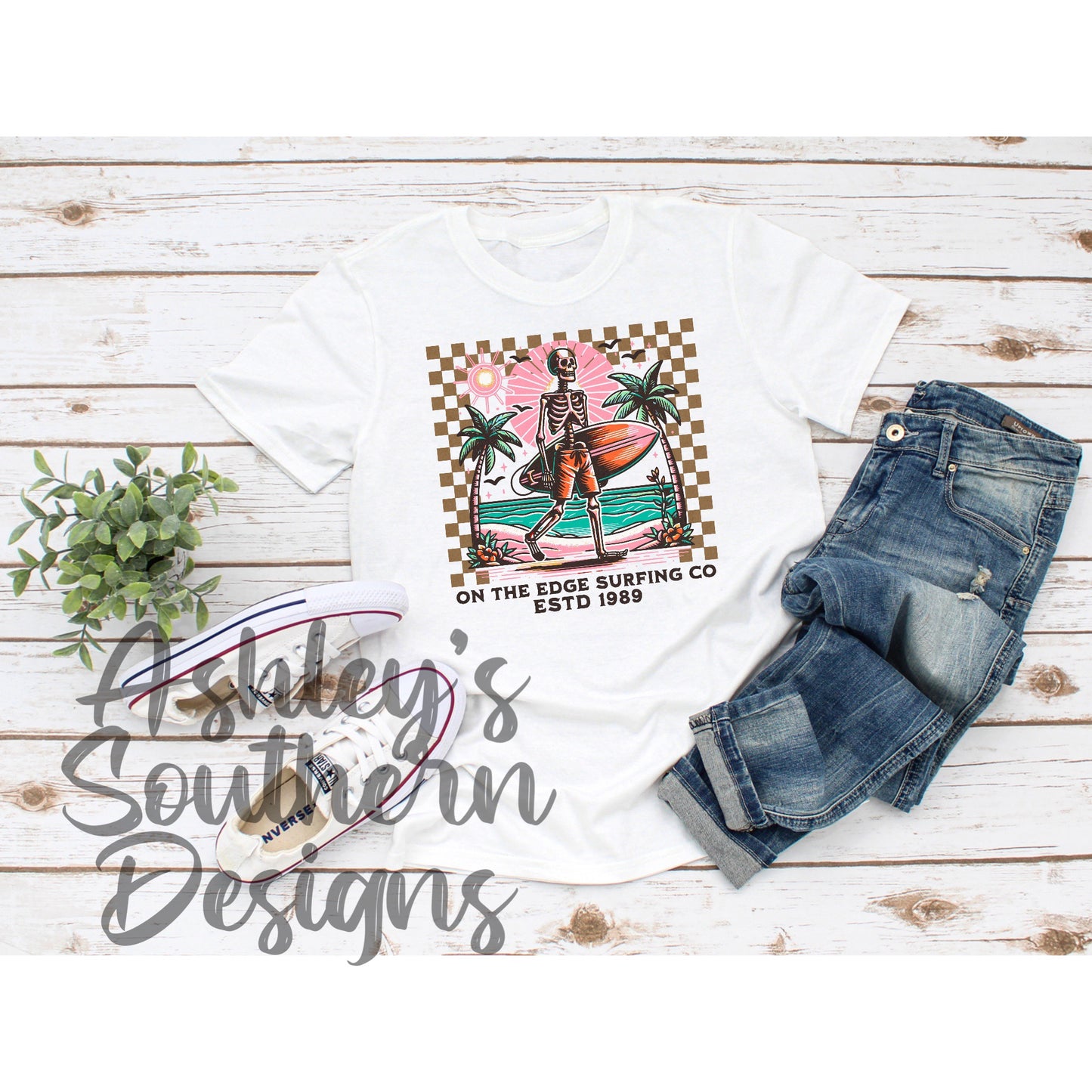 On The Edge Surfing Co Tee