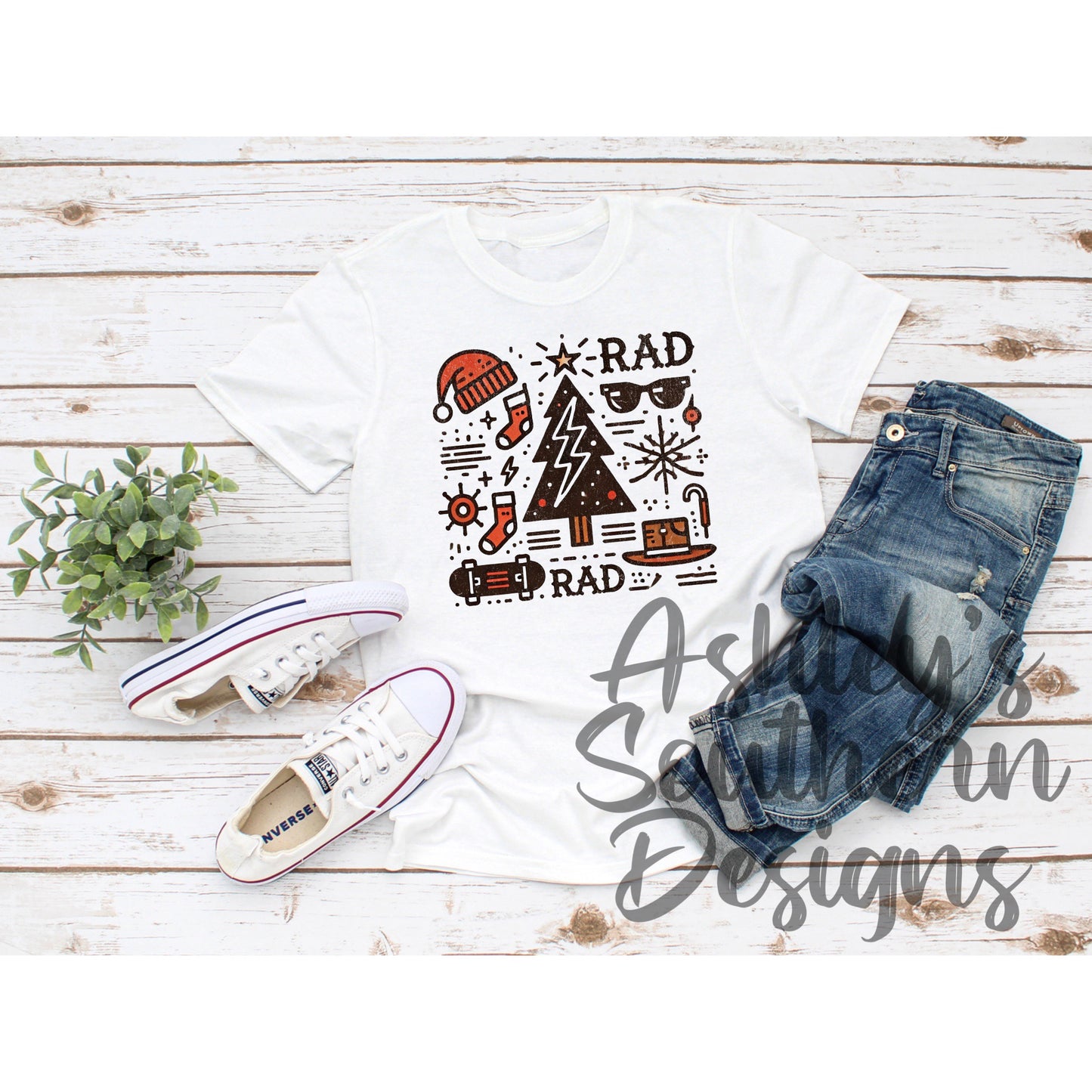 Rad Christmas Collage Tee