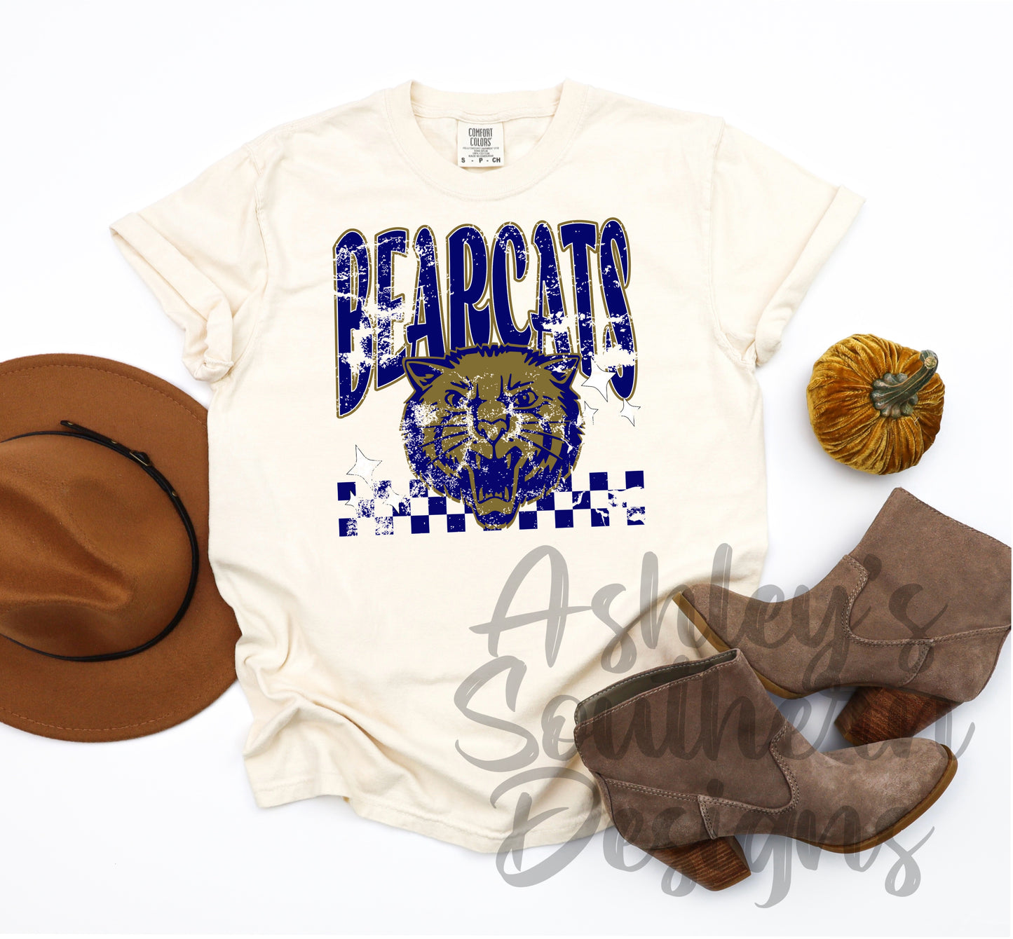Bearcats Distressed Tee