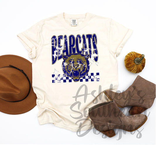 Bearcats Distressed Tee