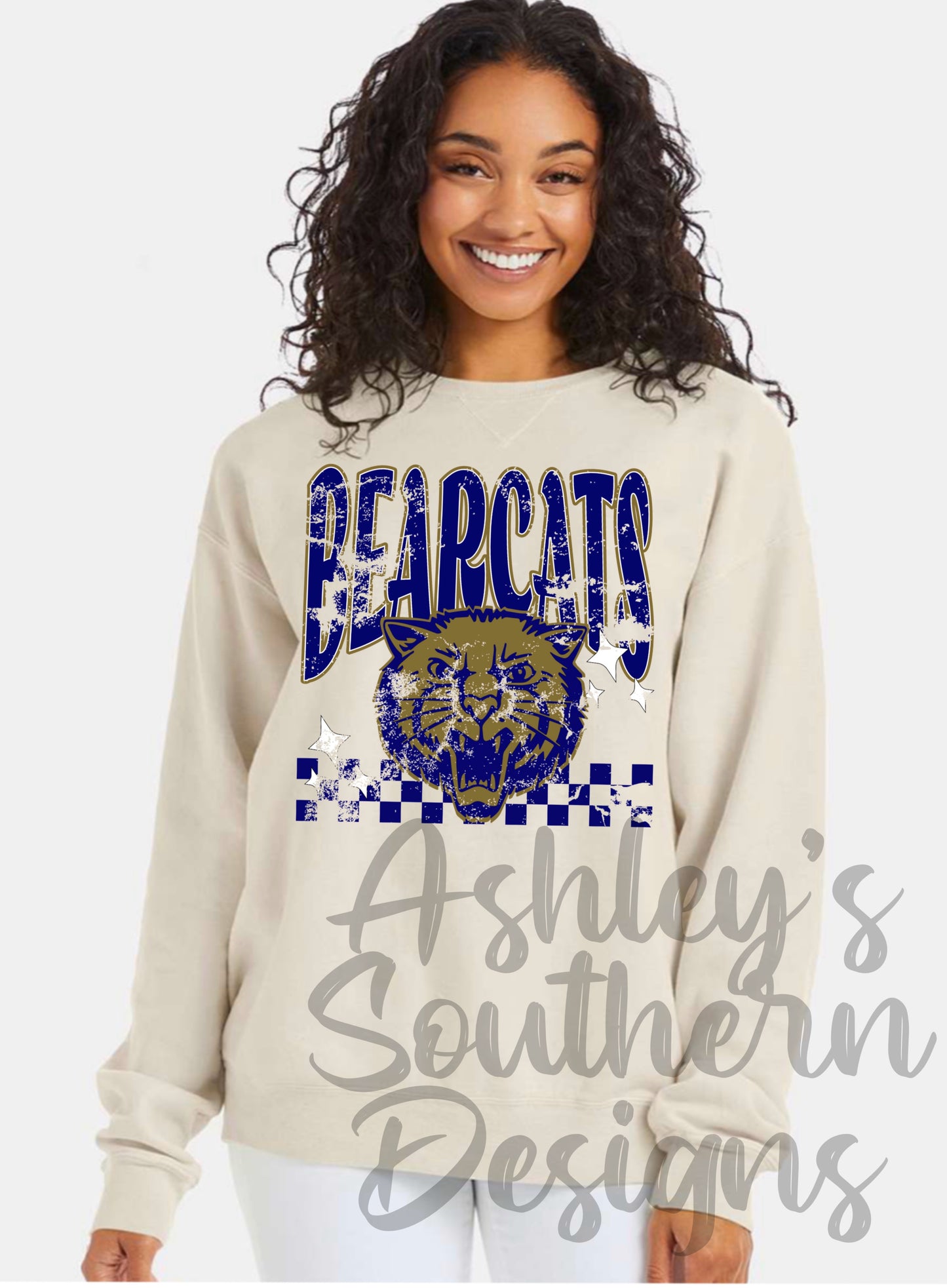 Bearcats Distressed Tee
