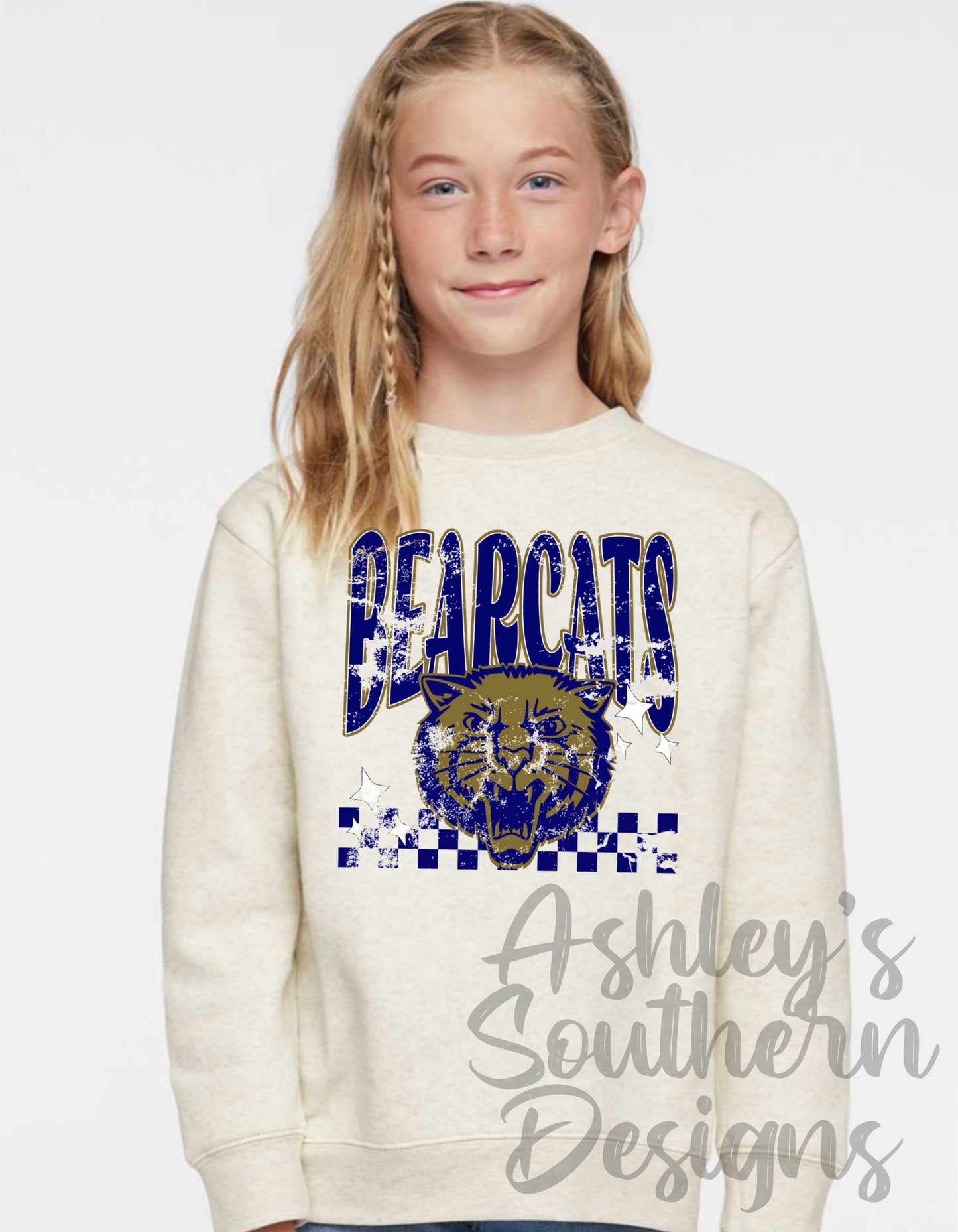 Bearcats Distressed Tee