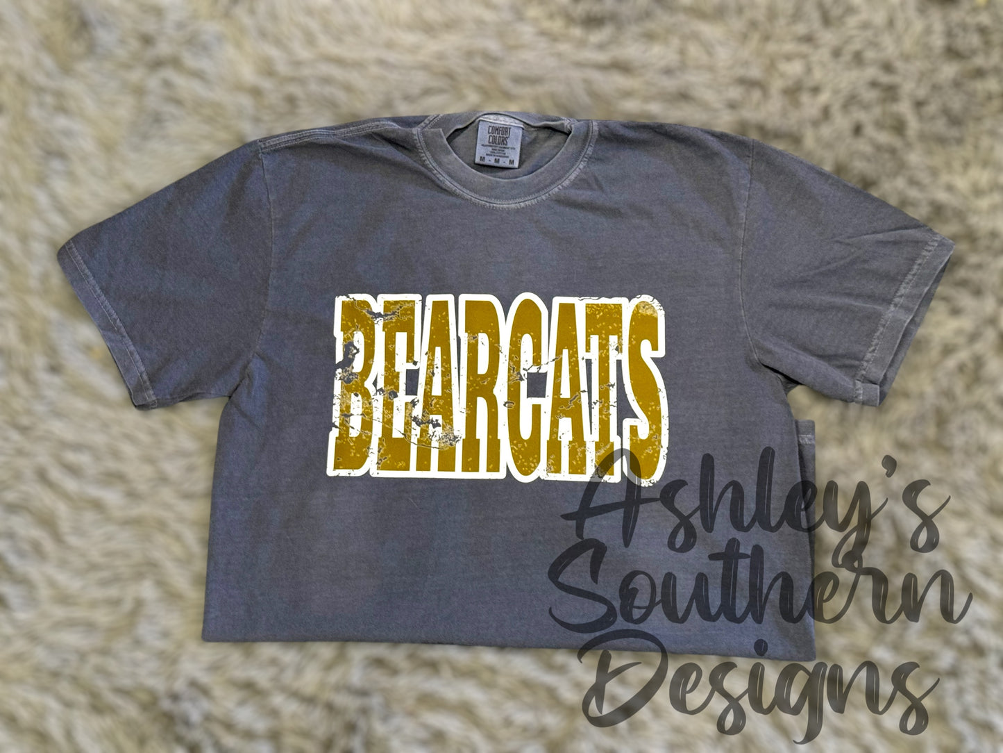 Distressed Bearcats Tee
