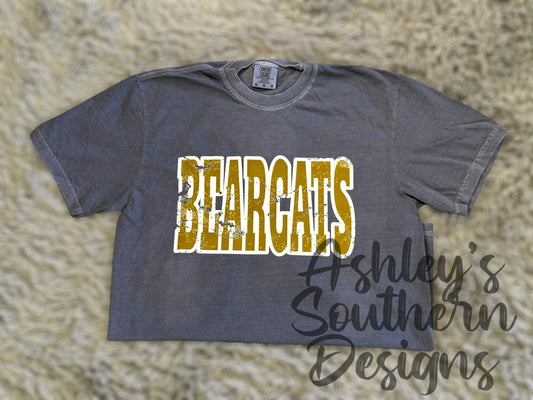 Distressed Bearcats Tee