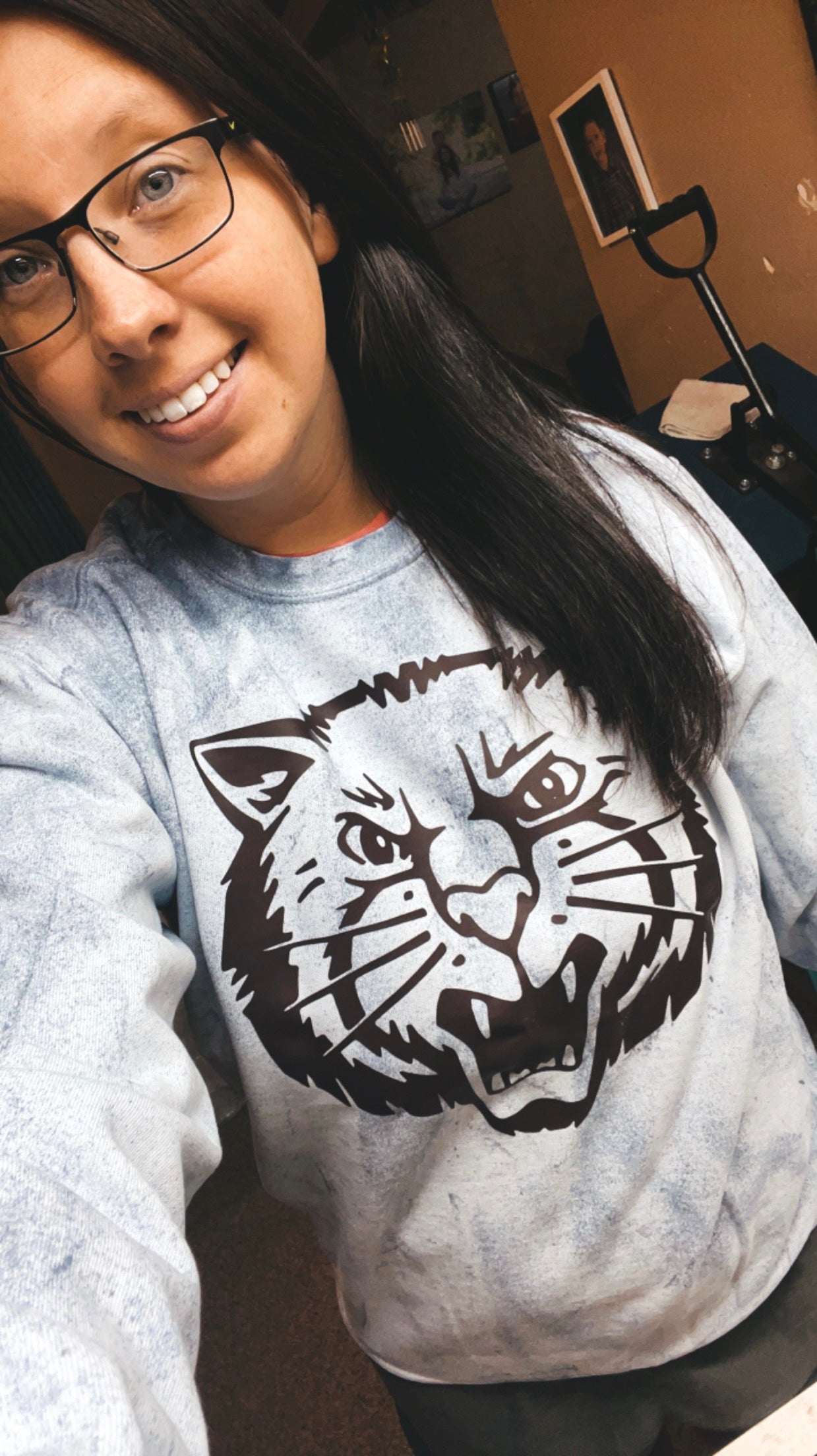 Bearcat Head Color Blast Sweatshirt