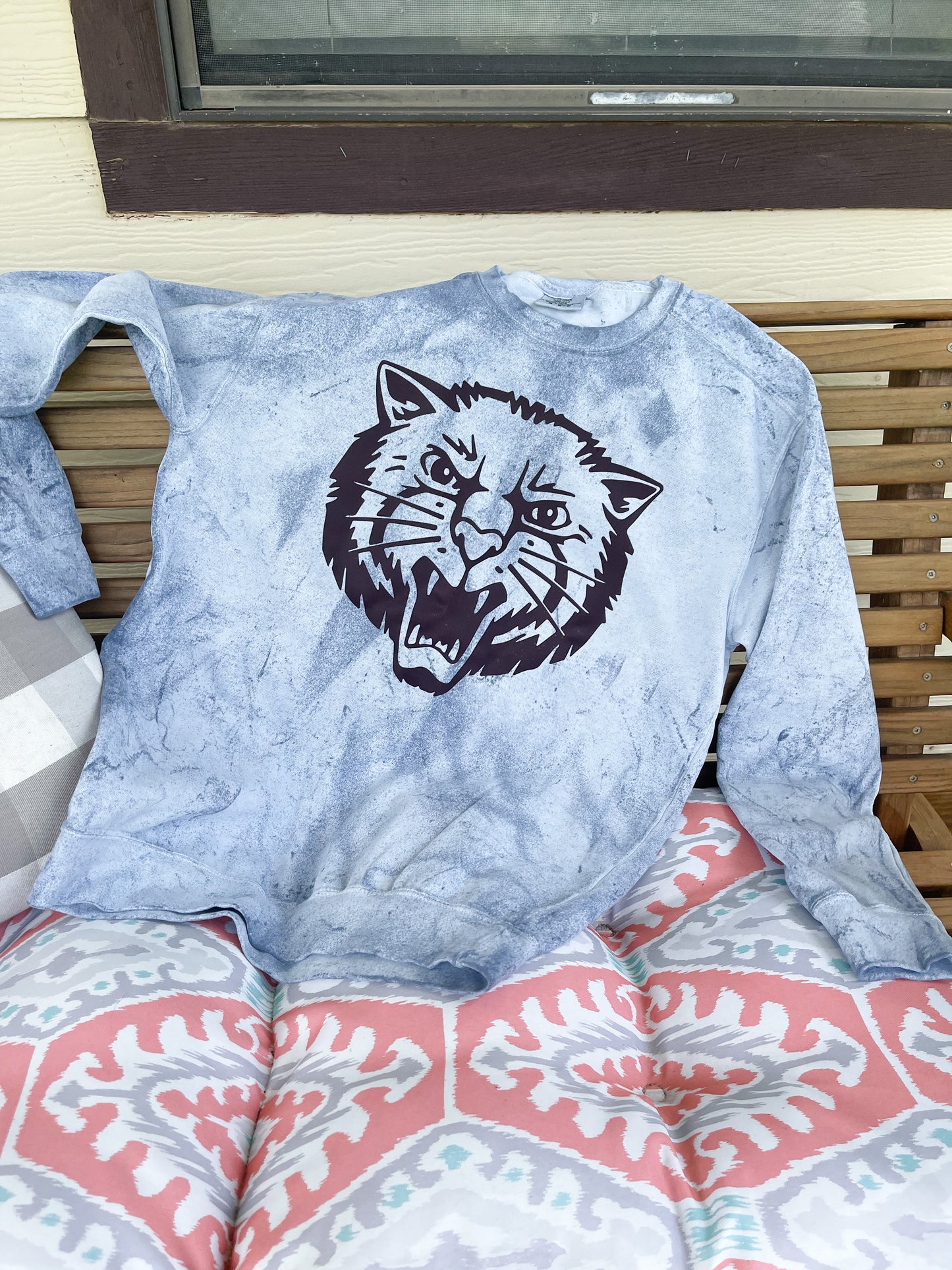 Bearcat Head Color Blast Sweatshirt