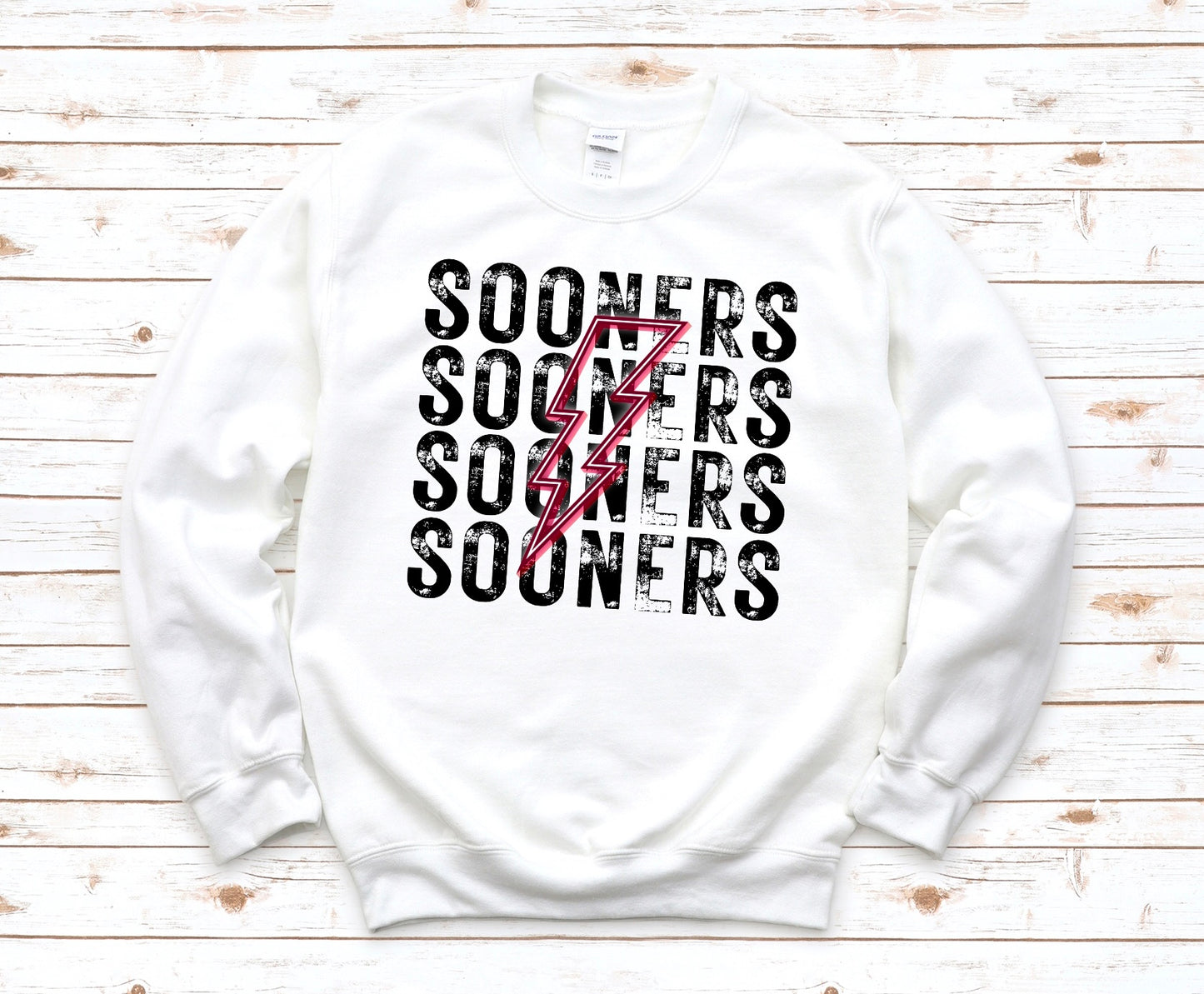 Sooners Lightning Bolt
