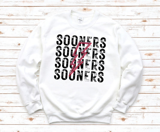 Sooners Lightning Bolt